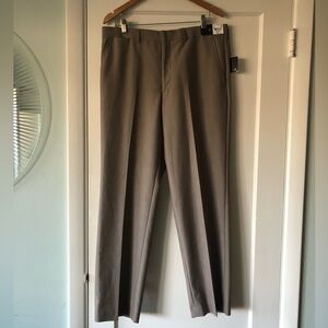 JF J.Ferrar Men's Stylish Brown Dress Pants